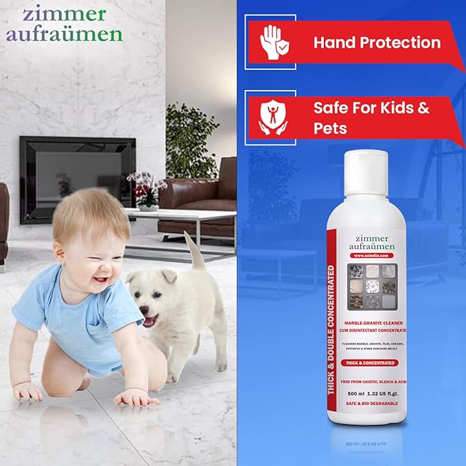 Zimmer Aufraumen - Marble & Granite Shampoo/Floor Cleaner, Pack of 2