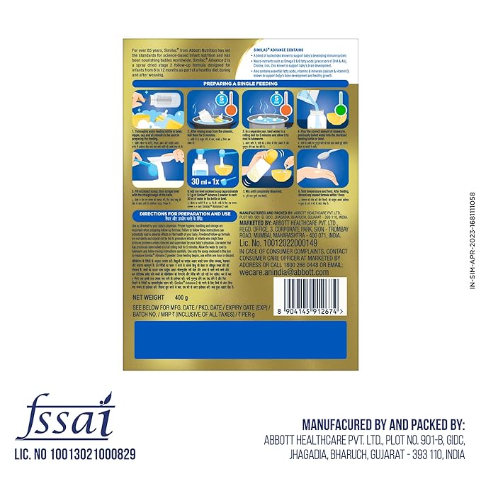 Similac Advance Stage 2 Follow-Up Formula, From 6 to 12 Months
