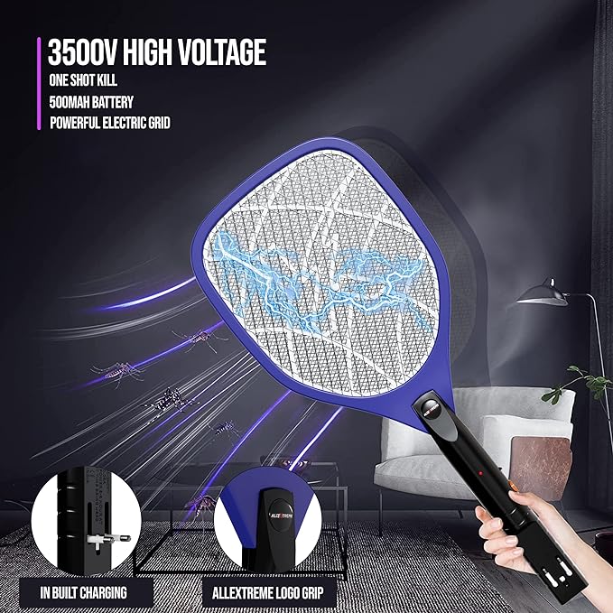 Allextreme Anti Mosquito Racket 500 mAh Battery