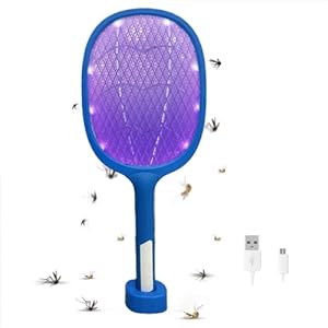 GaxQuly GaxQuly 2 in 1 Mosquito Killer bat Electric Fly Swatter Mosquitos