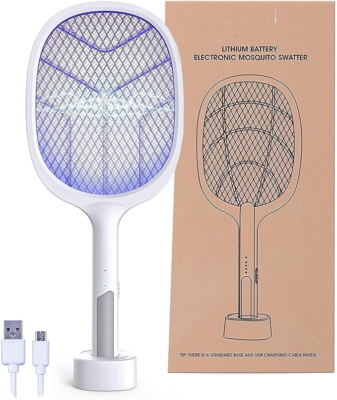 Kwisy Mosquito Racket Bat with UV Light Lamp