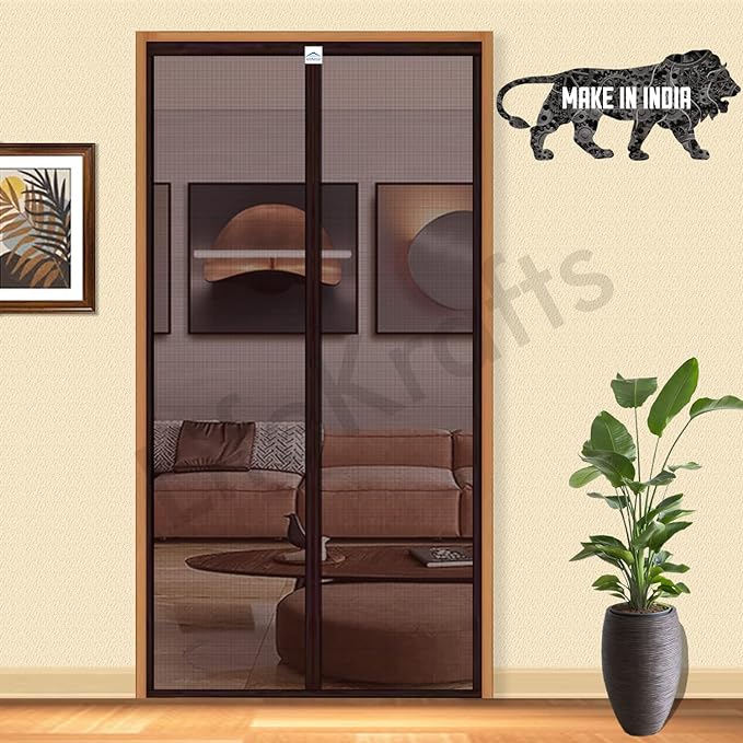LifeKrafts Polyester Magnetic Mosquito Net Curtain