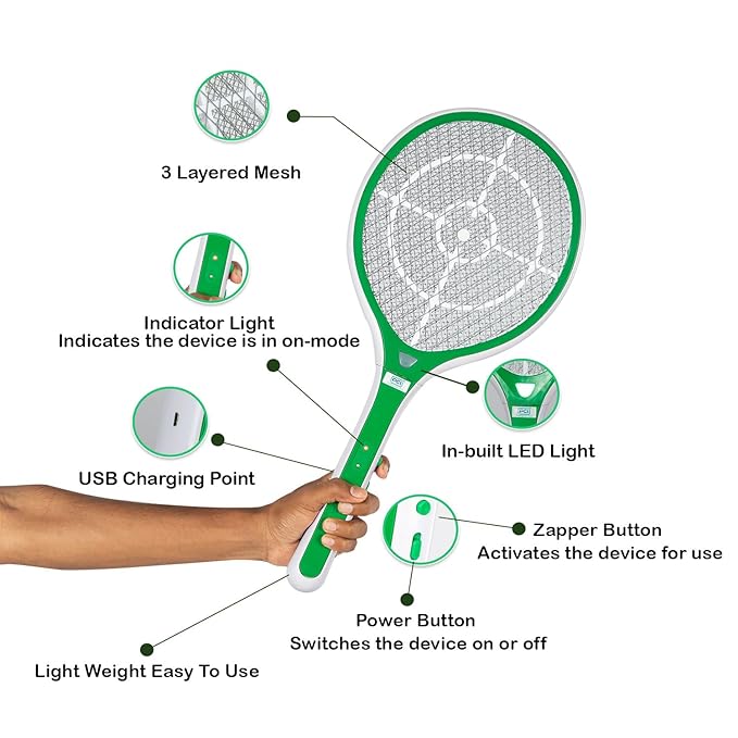 PCI EXPERTO Anti Mosquito Racquet
