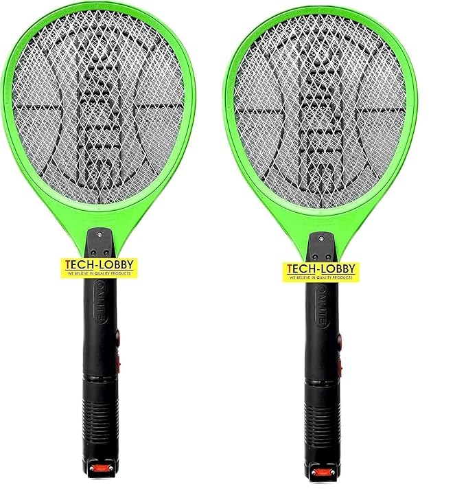 Tech-Lobby Mosquito Bat Rechargeable, (Pack of 2)