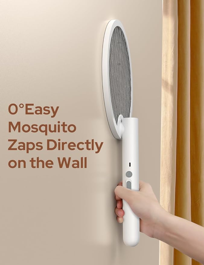 UN1QUE Foldable Swivel Mosquito Bat with UV Light Lamp