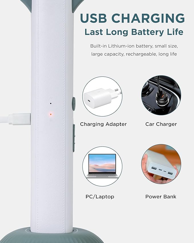 Weird Wolf 2 in 1 UV Light Mosquito Racket Bat with Base Stand