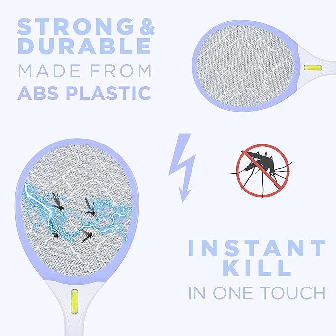 Weird Wolf Rechargeable Mosquito Racket Bat with COB Light