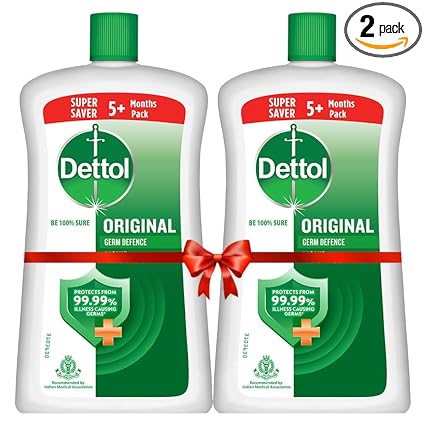 Dettol Original Hand Wash Liquid Handwash Bottle, Pack of 2