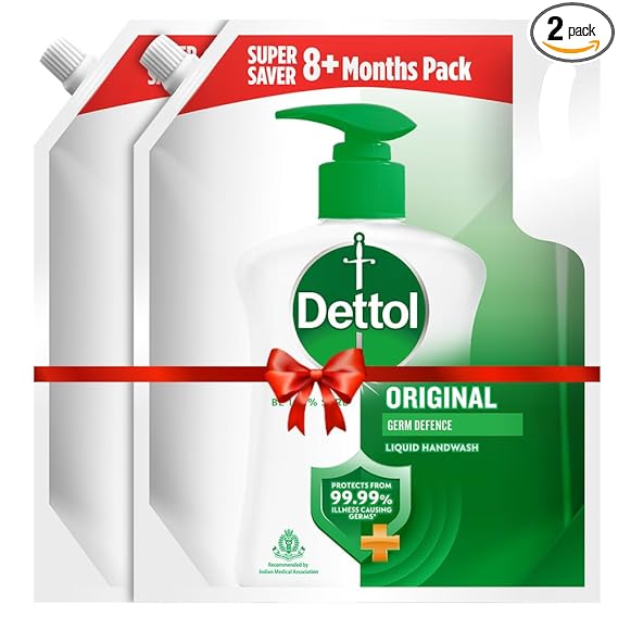 Dettol Original Hand Wash Liquid Refill, Pack of 2