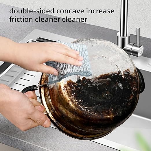 TCCO Non-Scratch Wire Dishcloth & Gaps Cleaning Brush (Pack of 3)