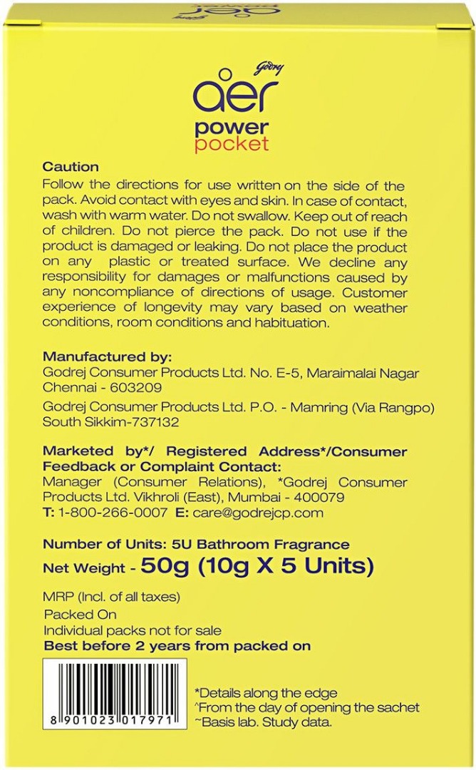 Godrej Aer Power Pocket Assorted Fragrance Blocks