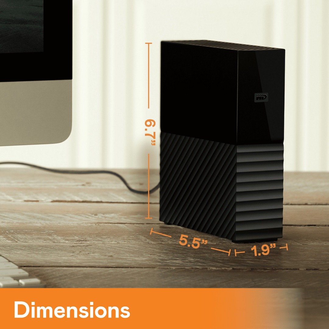 WD 8 TB External Hard Disk Drive (HDD)
