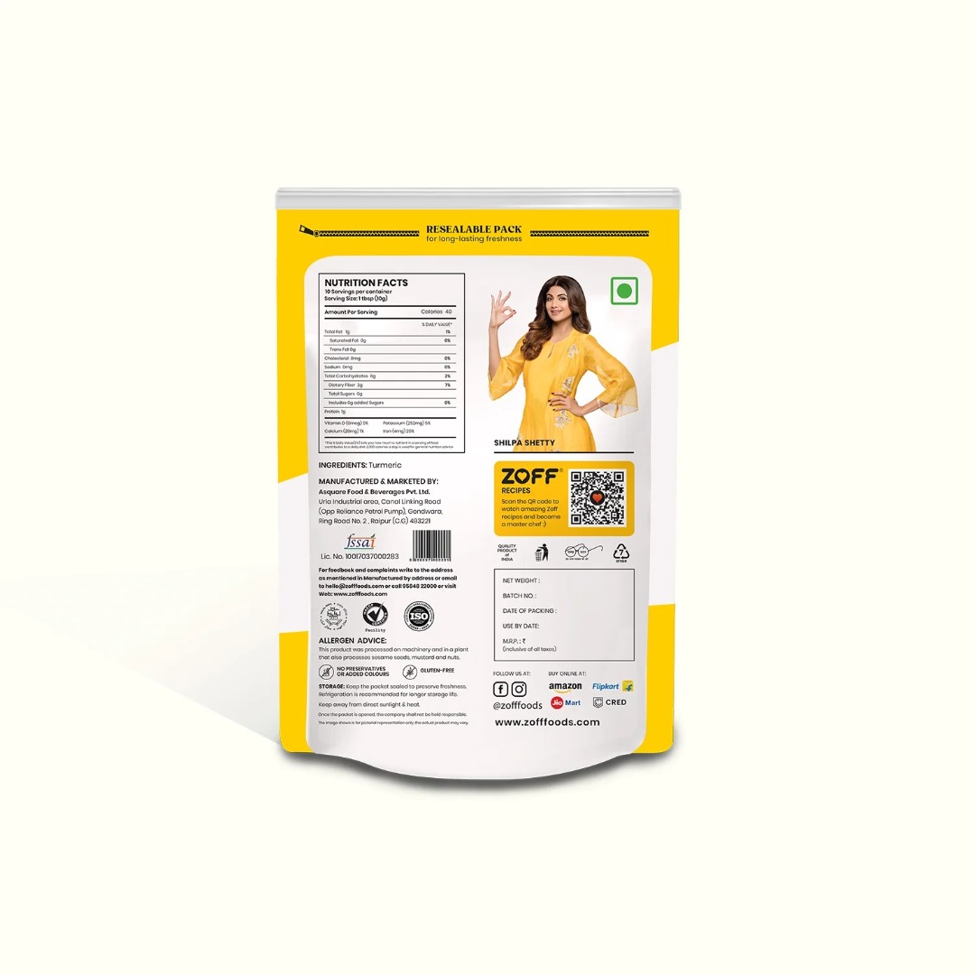 Zoff Turmeric Powder (Haldi Powder)
