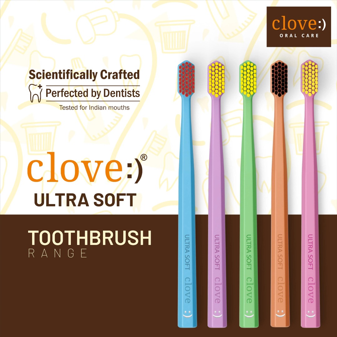 Clove Ultra Soft Toothbrush (Pack of 3)