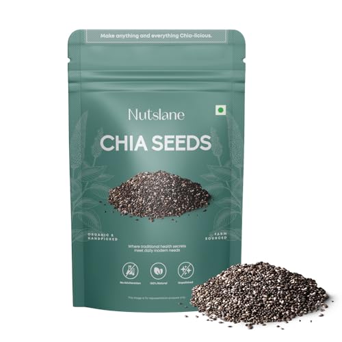 Nutslane Organic Chia Seeds | Omega-3 Rich, High Fiber Superfood
