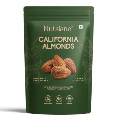 Nutslane Organic California Almonds (Badam) | Superfood