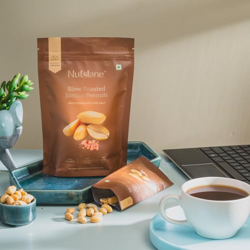 Nutslane Salted & Roasted Jumbo Peanuts -Moongfali| Crunchy & Protein-Rich Snack