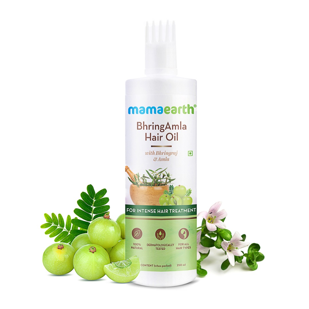 MamaEarth Bhringamla Hair Oil with Bhringraj and Amla