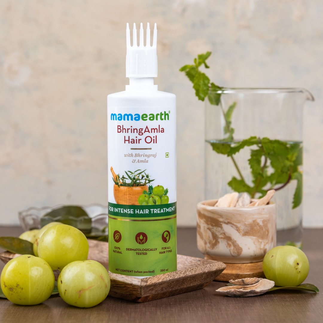 MamaEarth Bhringamla Hair Oil with Bhringraj and Amla