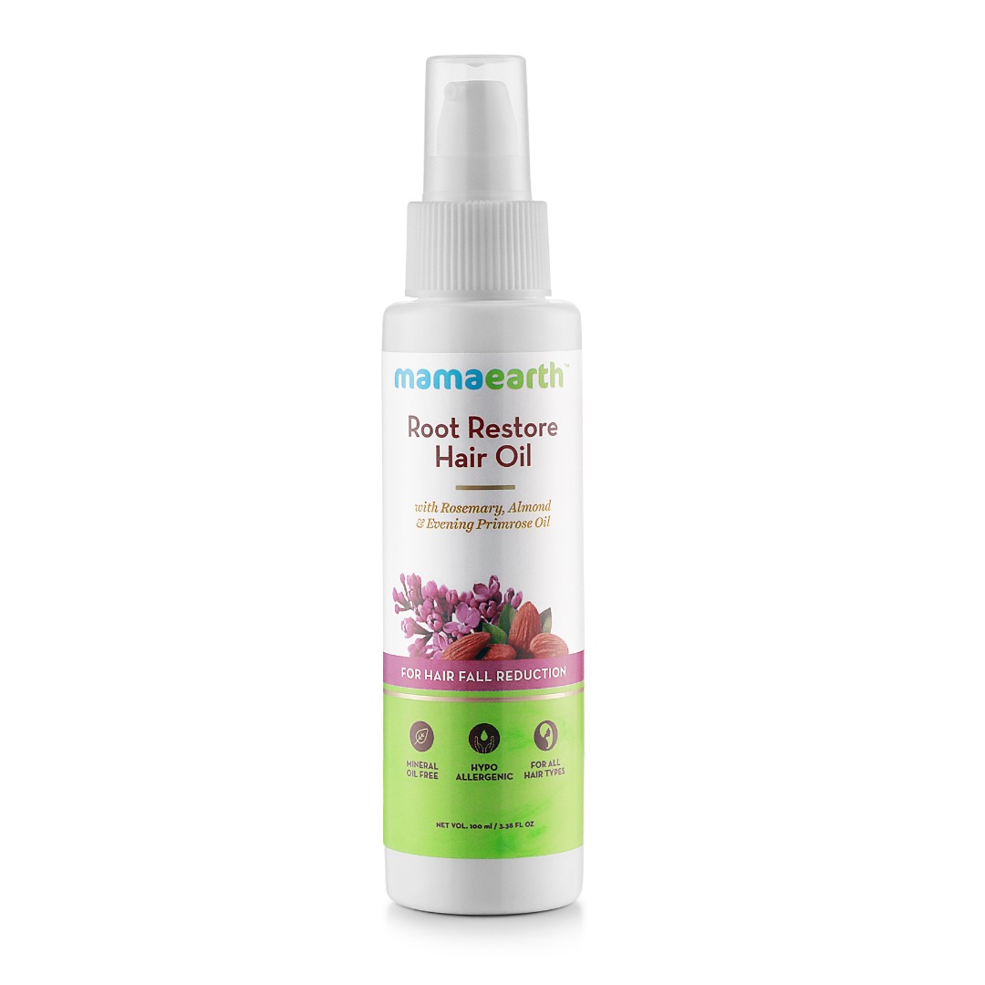 MamaEarth Root Restore Hair Oil for Hair Fall Reduction