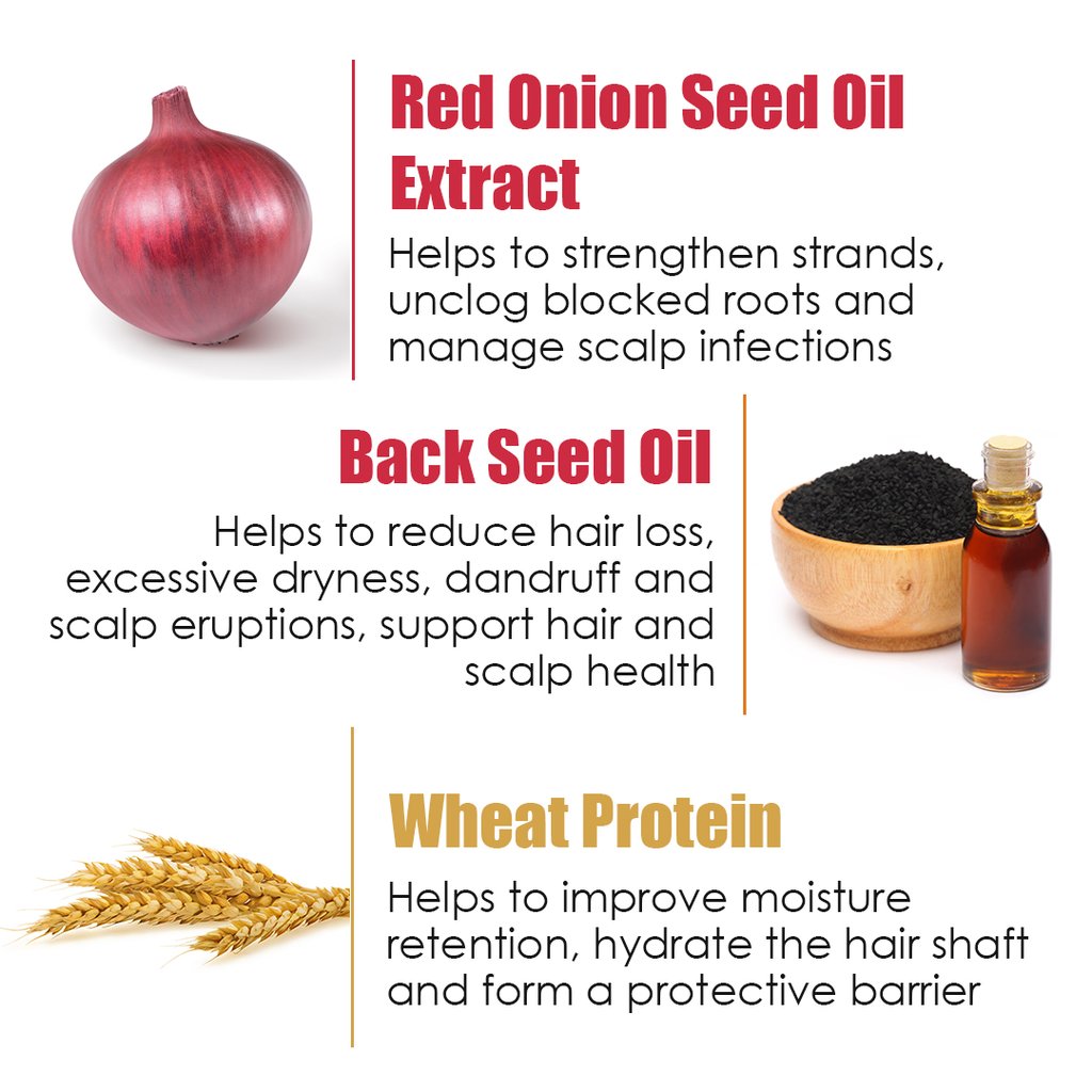 WoW Red Onion Black Seed Oil Hair Mask with Red Onion Seed Oil Extract & Black Seed Oil