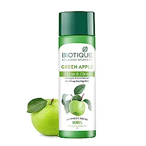 Biotique Green Apple Shine & Gloss Shampoo & Conditioner For Glossy Healthy Hair || Biotique Bio Green Apple Fresh Daily Purifying Shampoo and Conditioner