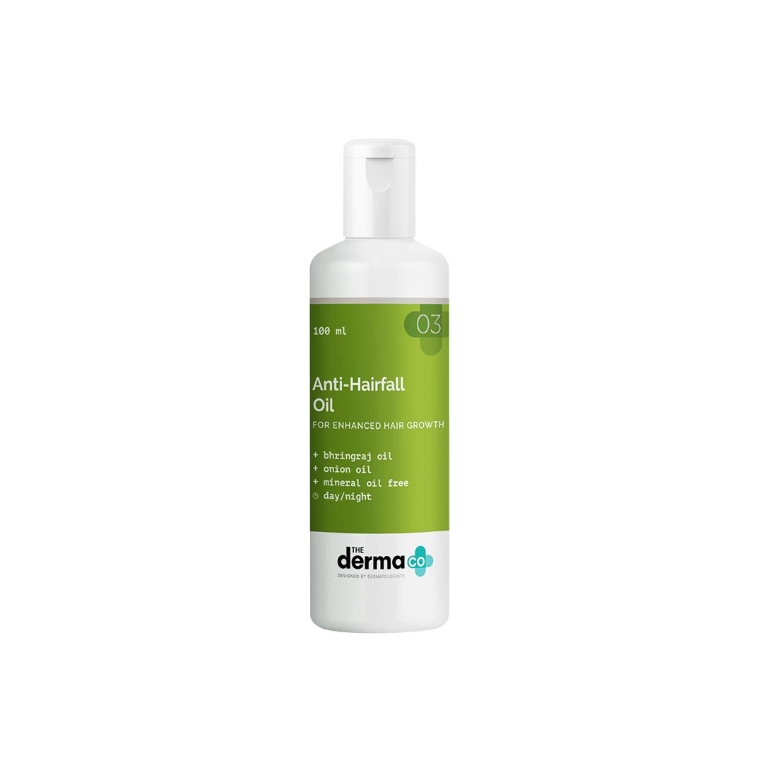 The Derma Co Anti-Hair Fall Hair Oil with Bhringraj & Onion For Hair Fall Control