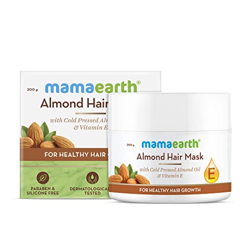 MamaEarth Almond Hair Mask with Cold Pressed Almond Oil & Vitamin E
