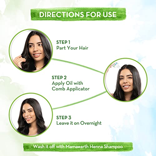 MamaEarth Henna Hair Oil with Henna and Coffee Oil for Premature Graying