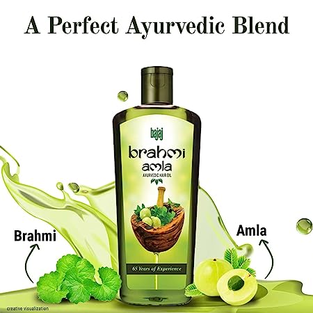 Bajaj Brahmi Amla Hair Oil, Pack of 3