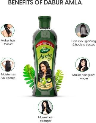 Dabur Amla Hair Oil, Pack of 3