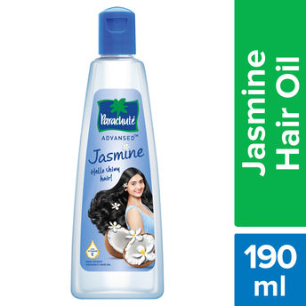 Parachute Advansed Jasmine Coconut Hair Oil with Vitamin E for Healthy Shiny Hair, Non-Sticky