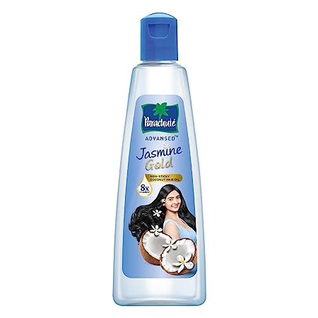 Parachute Advansed Jasmine Gold Coconut Hair Oil With Vitamin-E For Super Shiny Hair