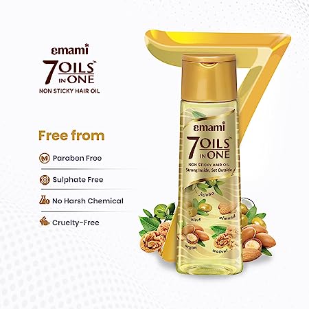 Emami 7 Oils In One Non Sticky & Non Greasy Hair Oil