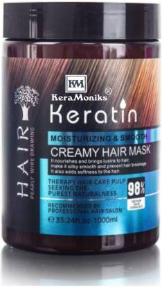 Keramoniks Professional Keratin Cream Hair Mask Moisturizing & Smoothing for Dry Damaged