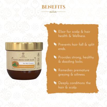 Khadi Essentials Fenugreek Hair Mask for Hair Growth & Hair Fall Control