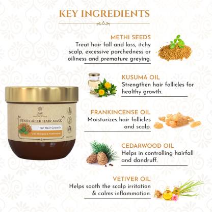 Khadi Essentials Fenugreek Hair Mask for Hair Growth & Hair Fall Control