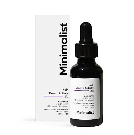 Minimalist Hair Growth Actives 18% Hair Serum for Growth With Procapil