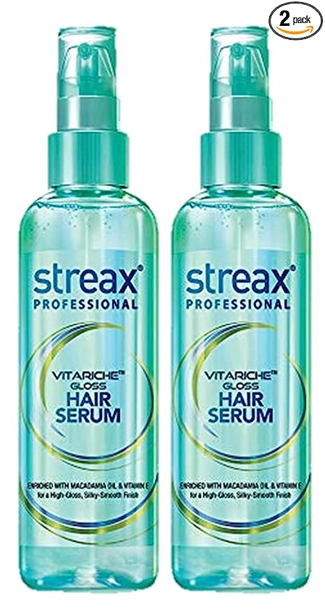 Streax Professional Vitariche Gloss Hair Serum, Pack of 2