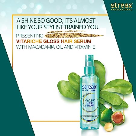 Streax Professional Vitariche Gloss Hair Serum, Pack of 2