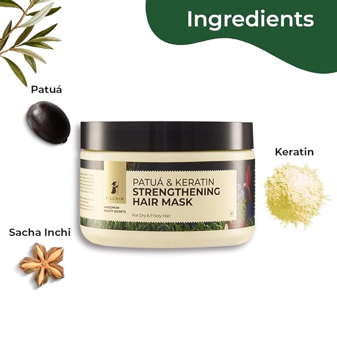Pilgrim Amazonian Patua & Keratin Strengthening Hair Mask