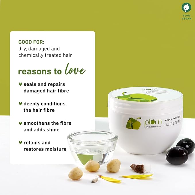 Plum Olive & Macadamia Mega Moisturizing Hair Mask