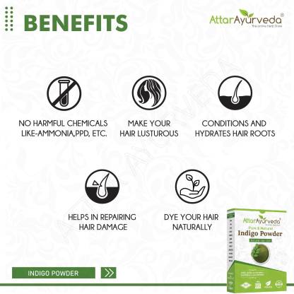 Attar Ayurveda Indigo Powder for black Hair