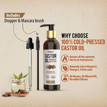 Dabur Castor Oil 100% Natural Cold Pressed Oil