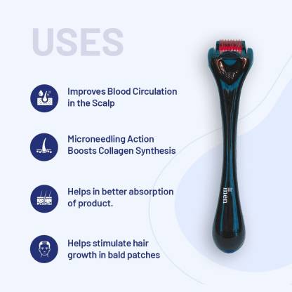 Derma Scalp & Beard Hair Growth Roller For Men & Women