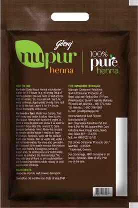 Godrej Nupur 100% Pure Henna Powder for Hair Colour