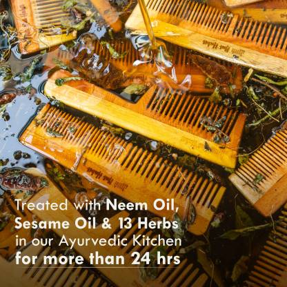 Nat Habit Oil Treated Kacchi Neem Wooden Comb