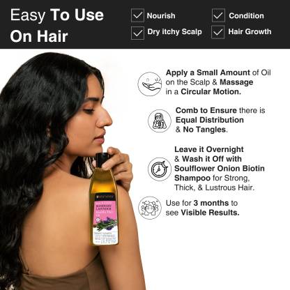 Soulflower Rosemary Lavender Undiluted Coldpressed  Hair Oil