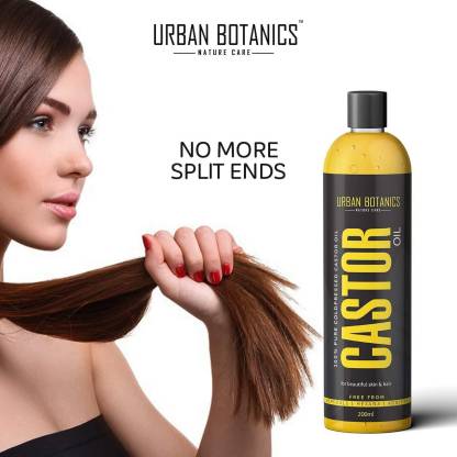 UrbanBotanics Cold Pressed Castor Oil for Hair Growth | Skin Care | Moisturising Dry Skin | Nails | Eyelash Virgin Grade