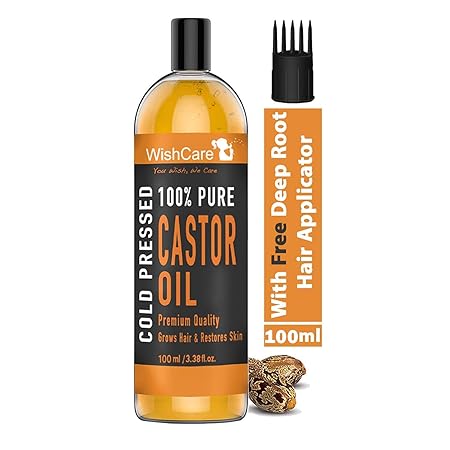 WishCare Premium Cold Pressed Castor Oil For Healthy Hair and Skin